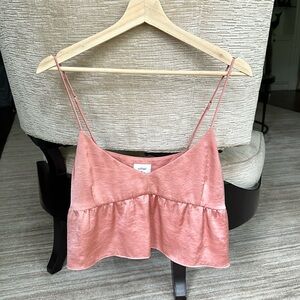 Wilfred Aritzia satin lover cami